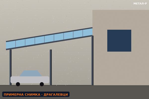 Навес за двор с поликарбонат